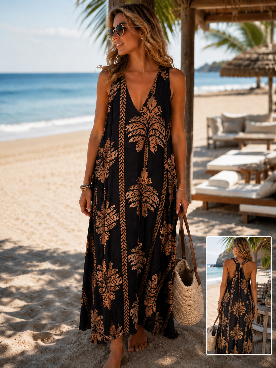 Palma Maxi Jurk - zwart