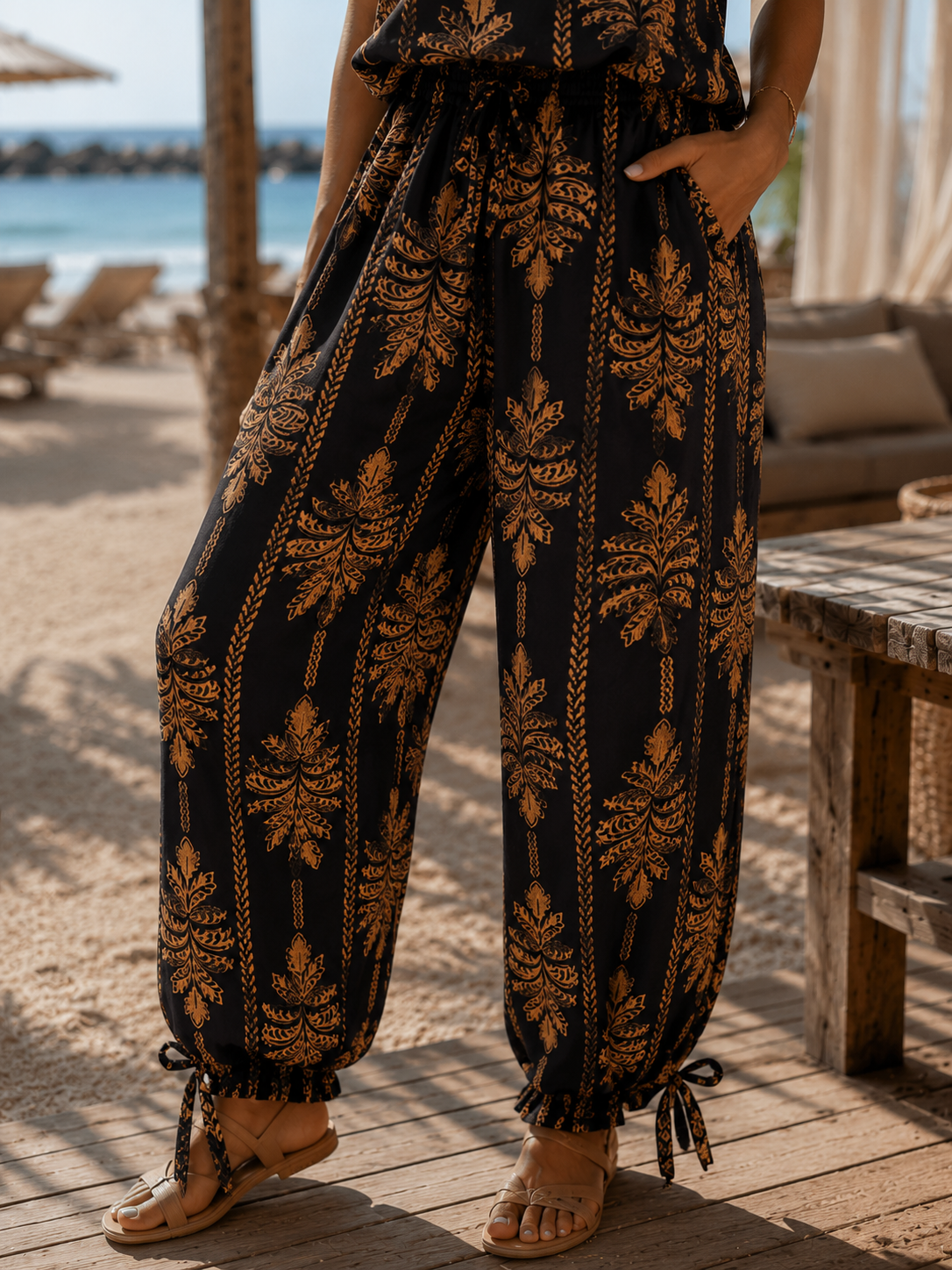 Palma Broek - zwart