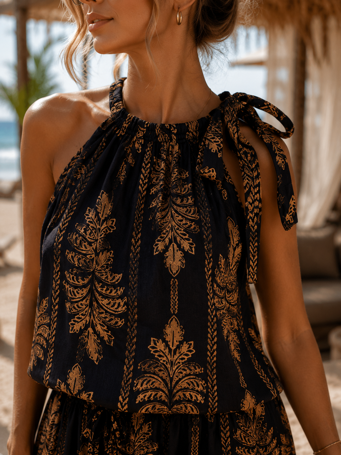 Palma Halter Top - zwart