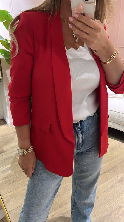 Blazer Fleur Rood