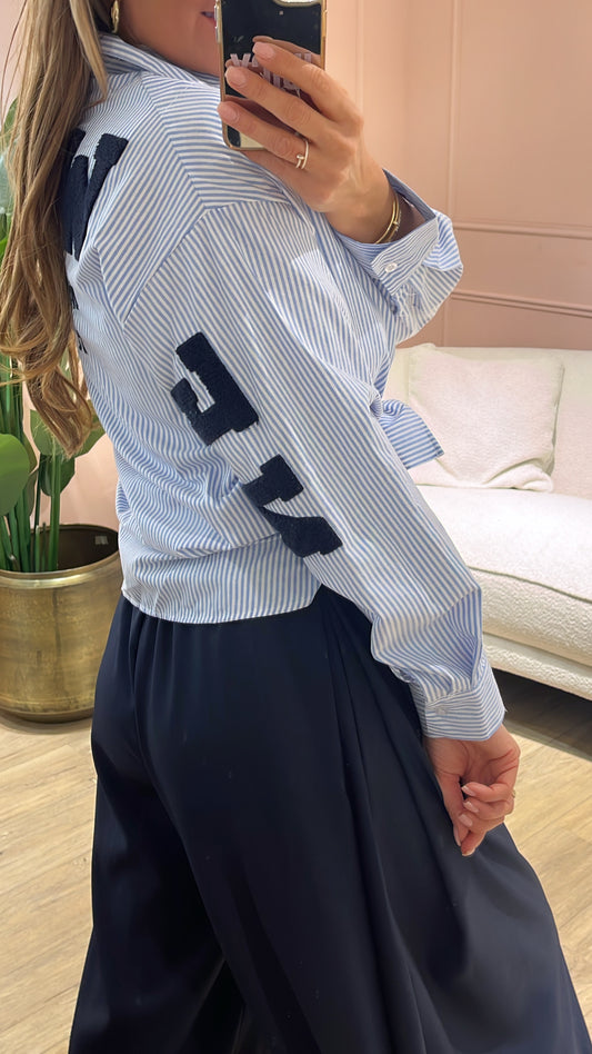 Blouse New York Blauw