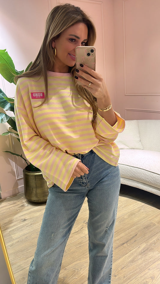 Top Zoe Geel-Roze