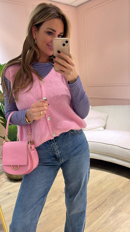 Gilet Quinty Roze