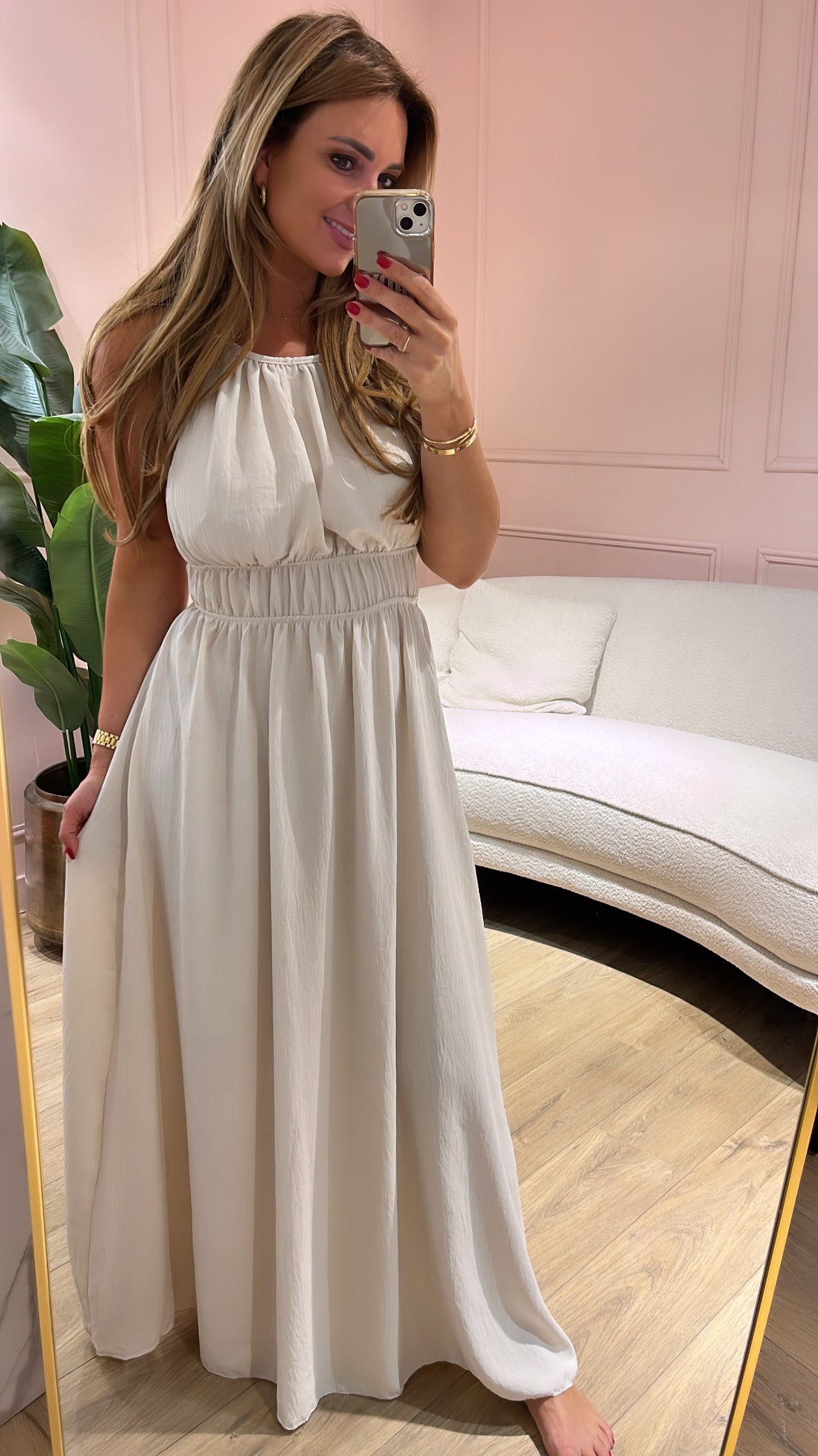 Jurk Beaudine-beige