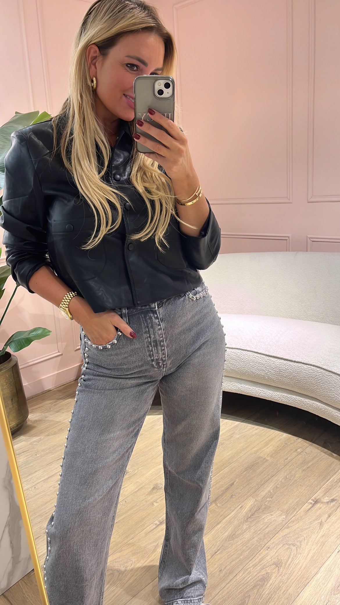 Jeans  Noelle Queen Hearts Grijs