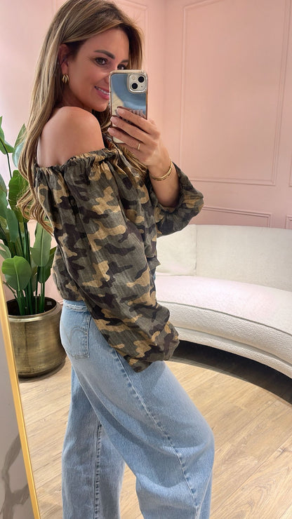 Camo Belle Top