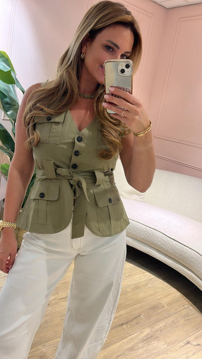 City Muse Gilet - groen 💚