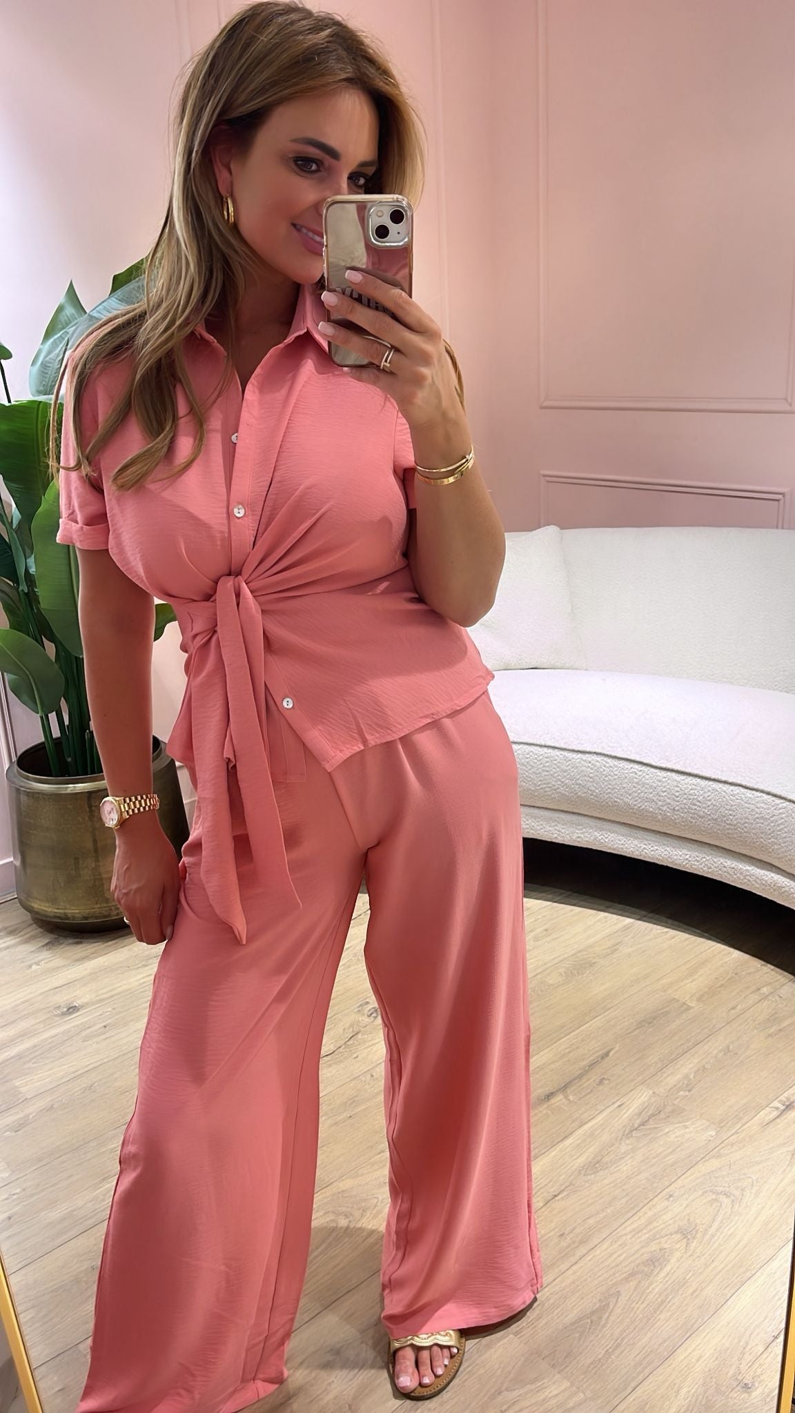 Azzuro Liv Blouse - koraal