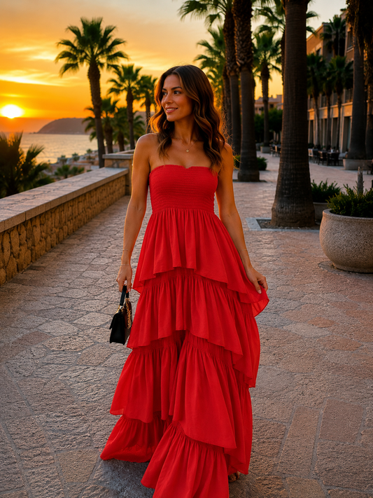 Amélie Maxi Dress - rood