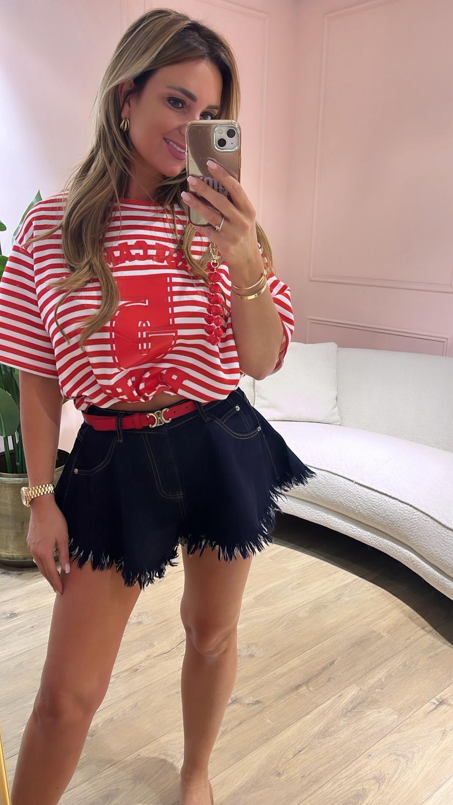 Top Brooklyn streep - rood