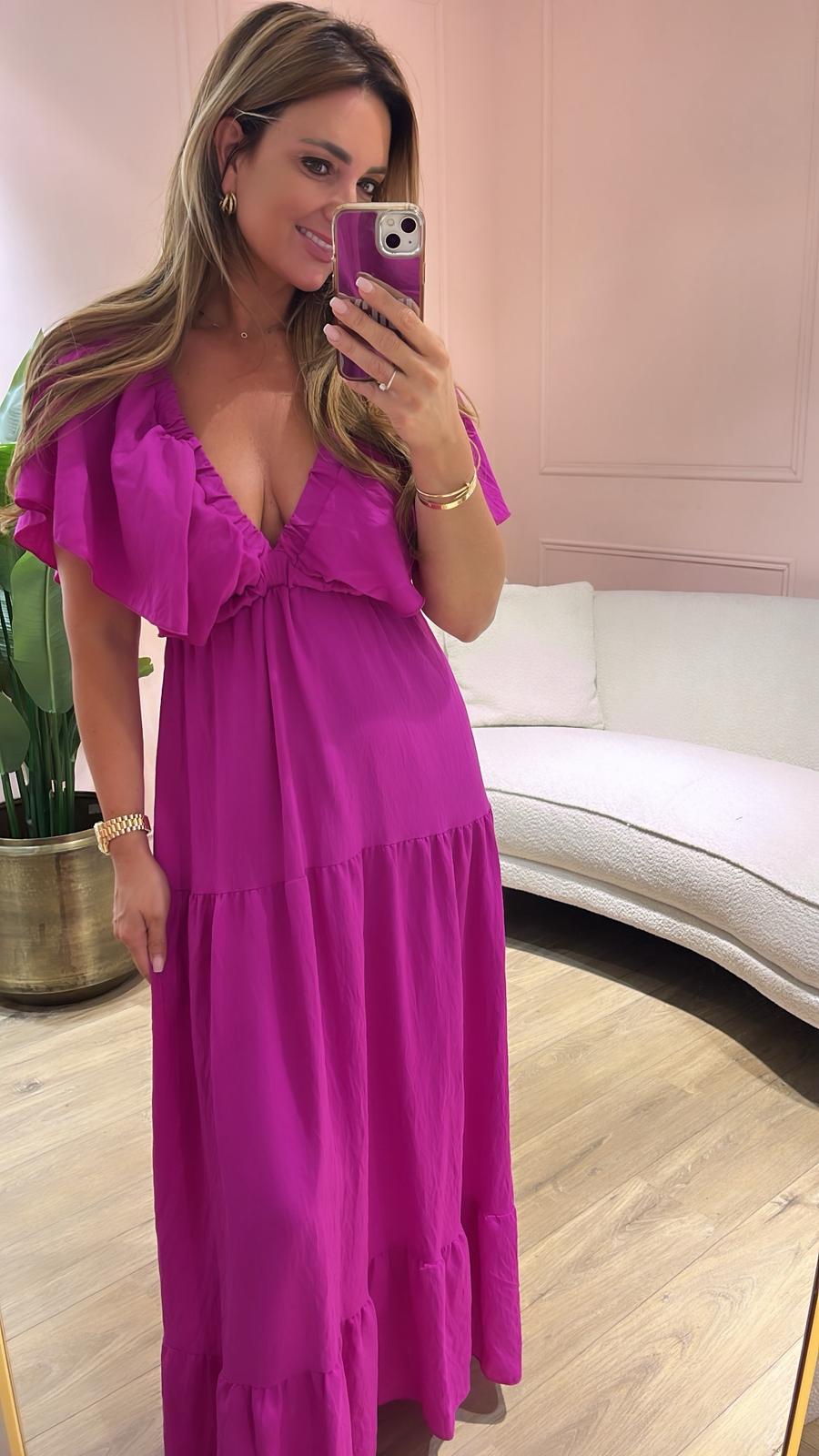 Jurk Azzuro Bella - fuchsia
