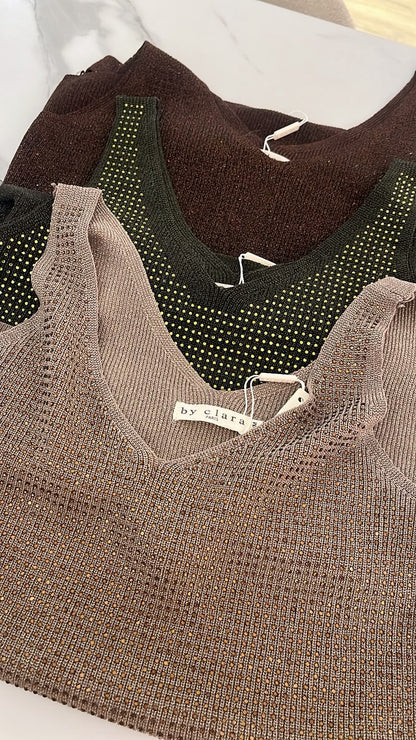 Sparkle Essential Top - bruin