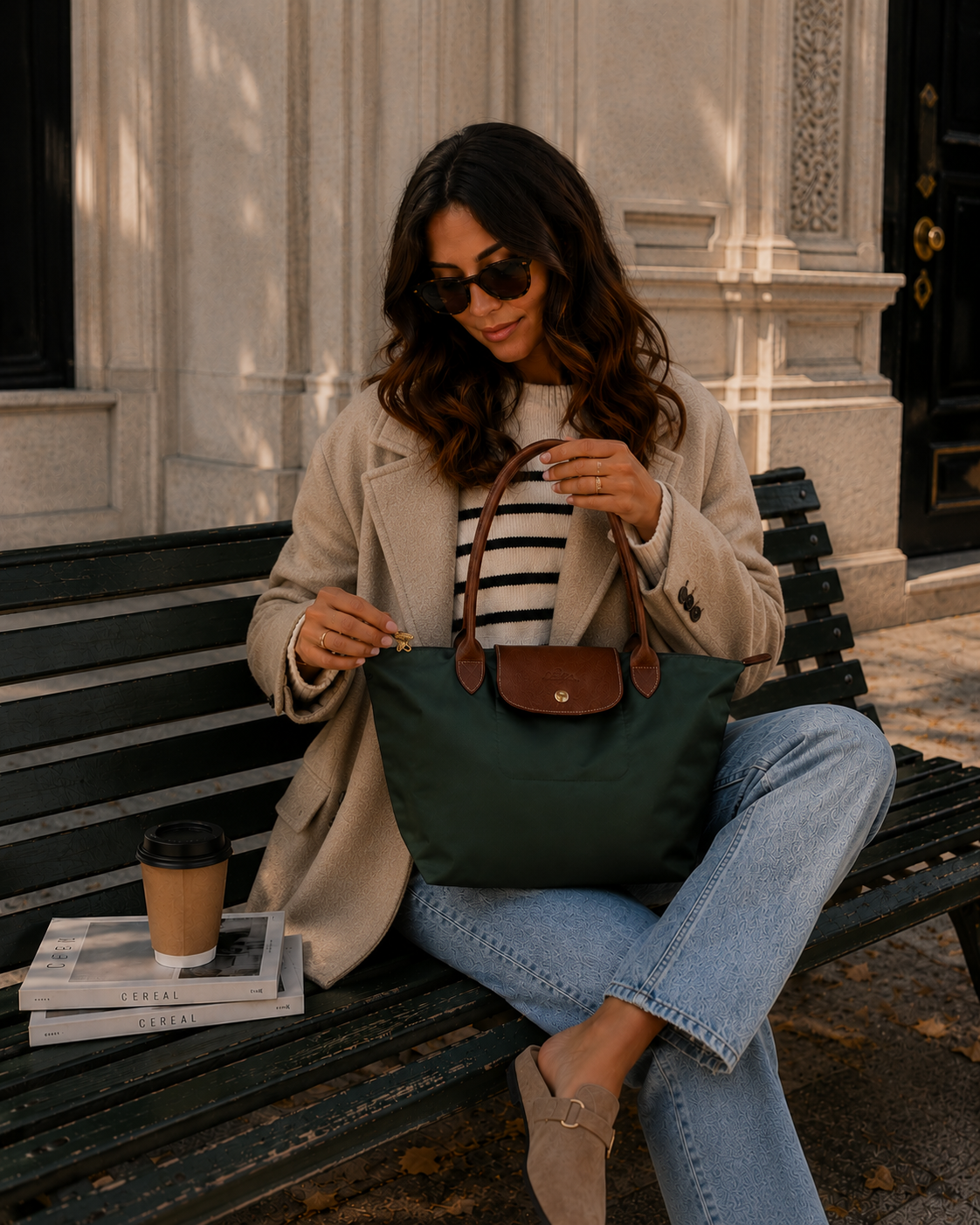 The Daily Tote - olijfgroen