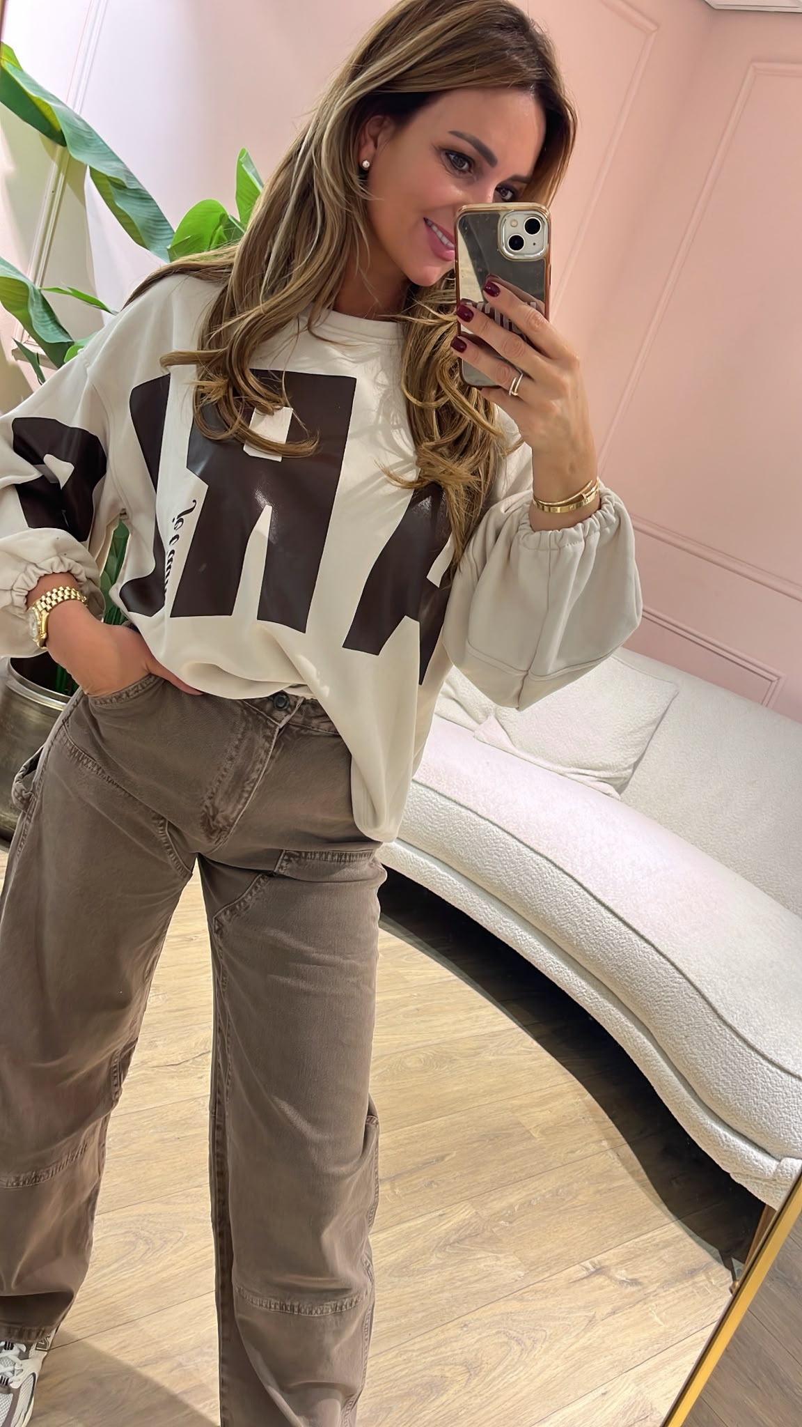 Paris Oversized Sweater – beige