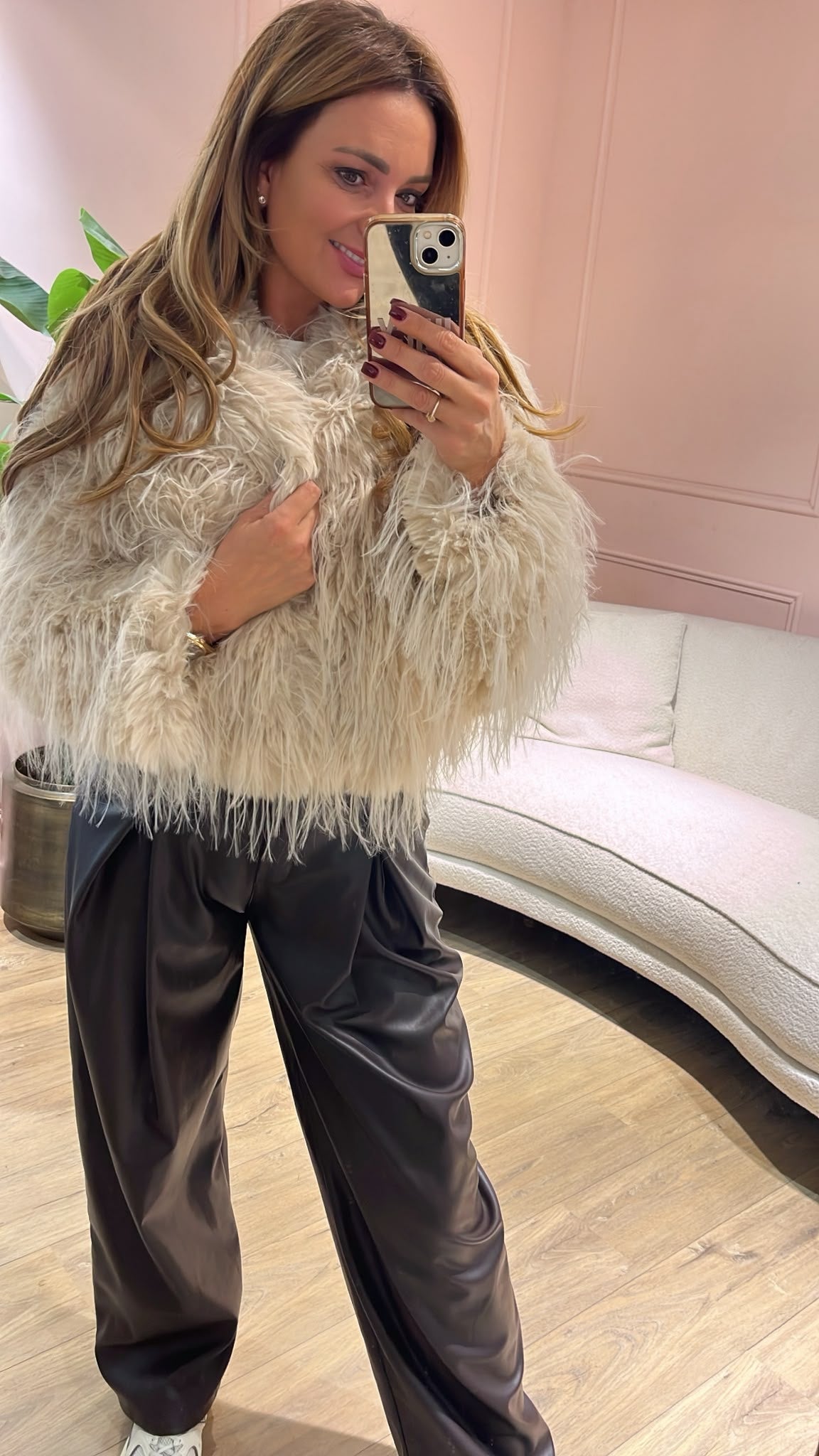 Zoë Fringe Jacket - cream