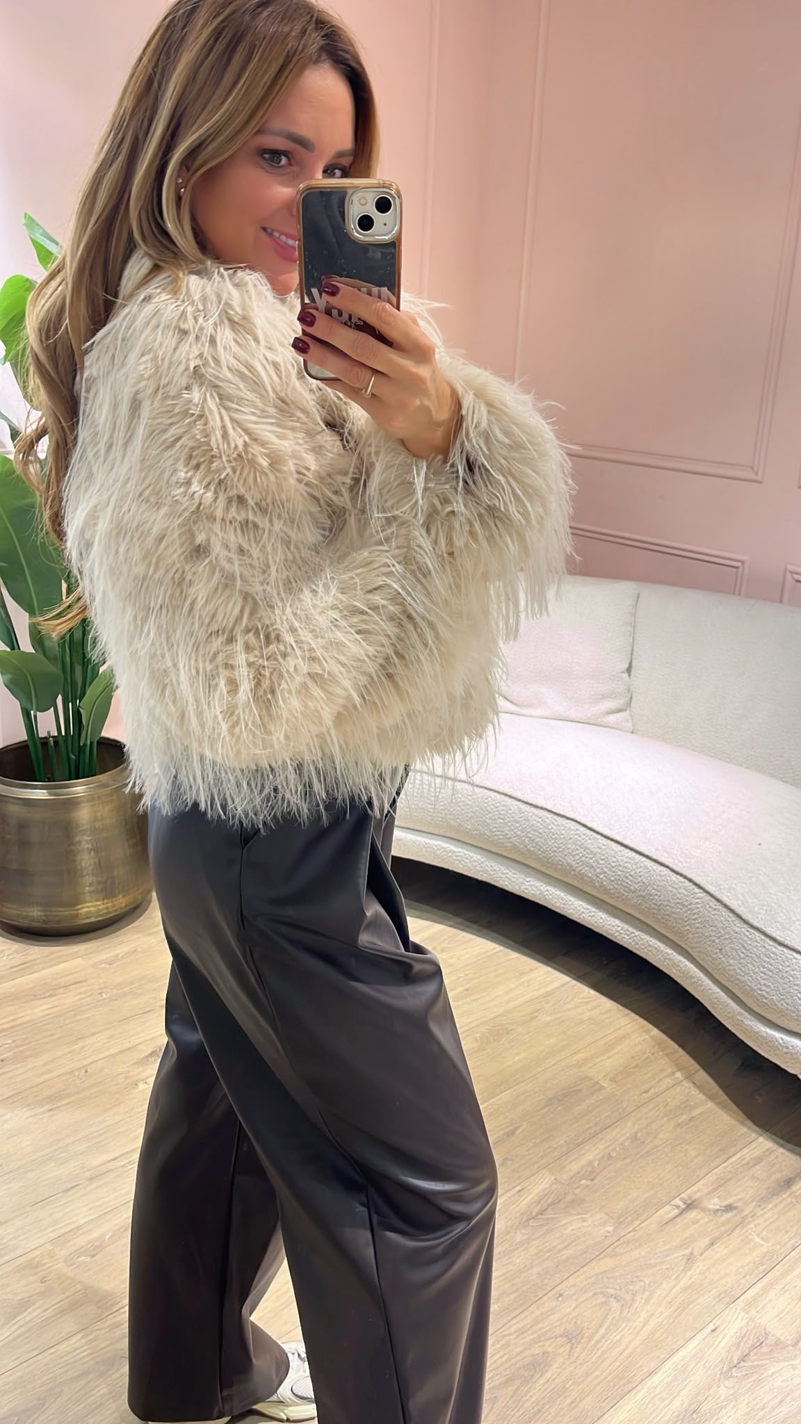 Zoë Fringe Jacket - cream