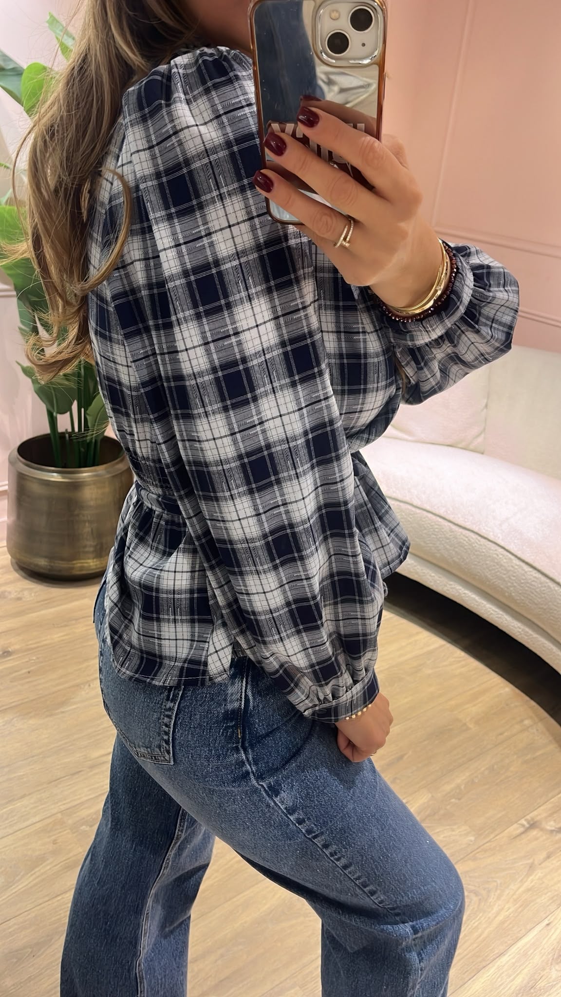 Livia Blouse - navy