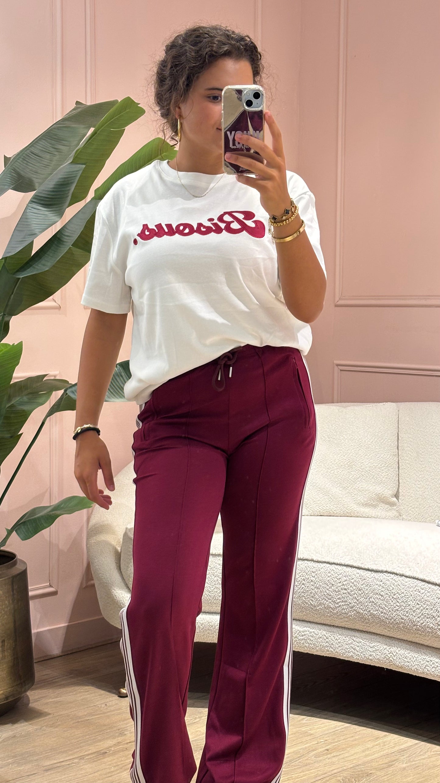 Sporty Stripe Broek - Red