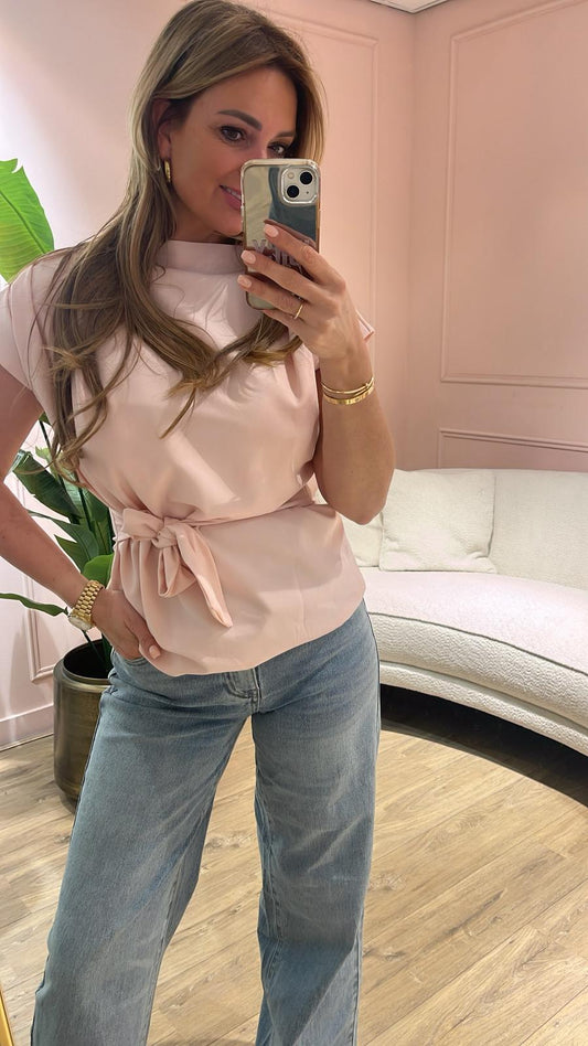 Belle Bow Top - roze