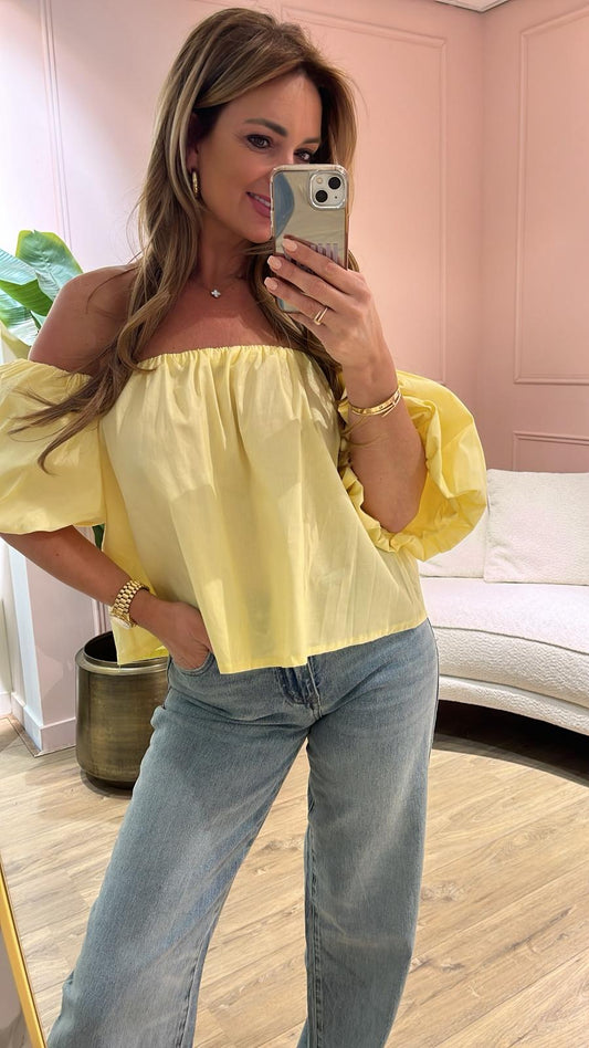 Belle top - geel 💛