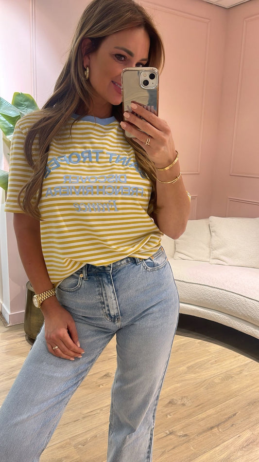 Saint Tropez Shirt - geel/wit