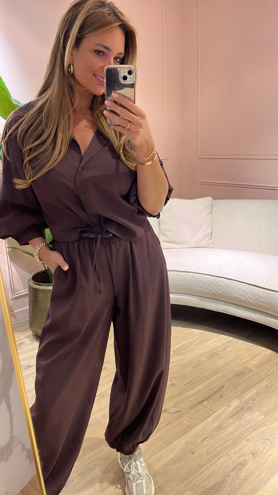 Amara Blouse - chocoladebruin 🤎