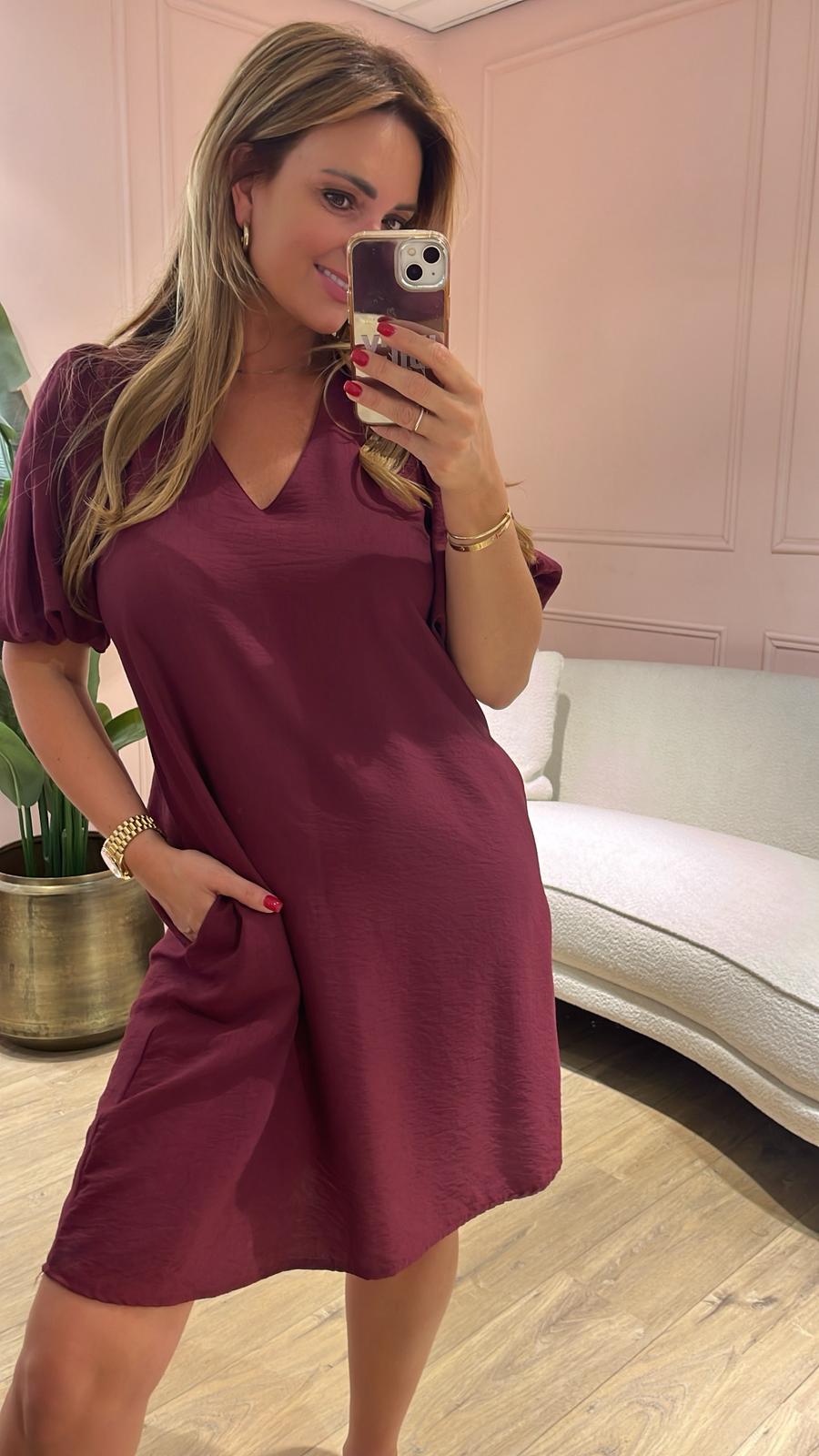 Azzuro Summer Dress - bordeaux