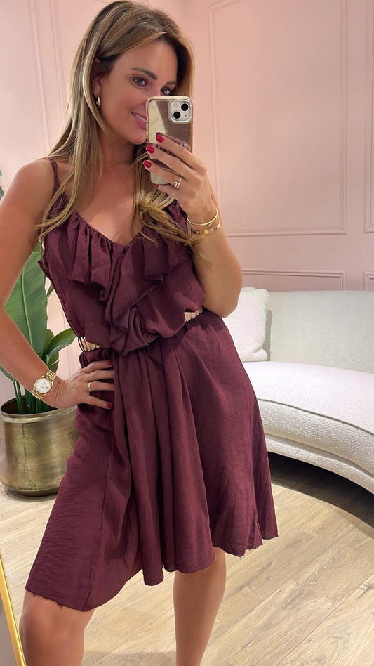 Elodie Jurk - burgundy