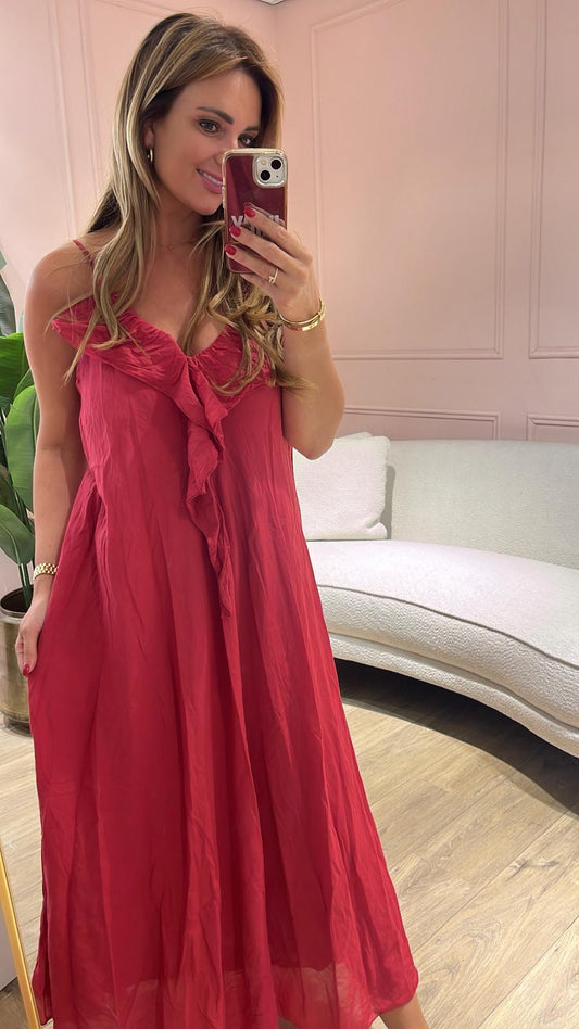 SALE !! Jurk Florien - rasberry