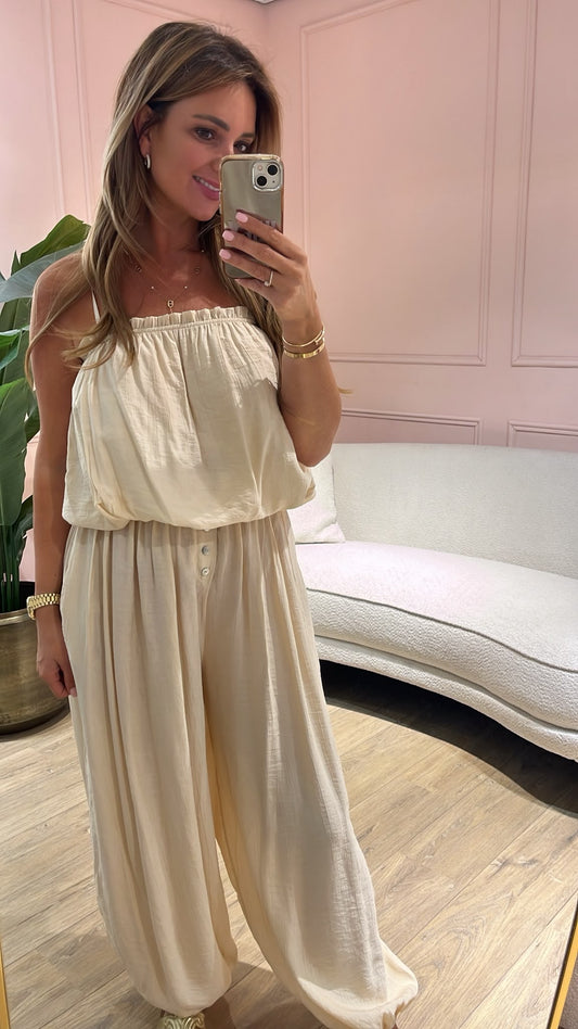 SALE !! Coco Two Piece Set - beige