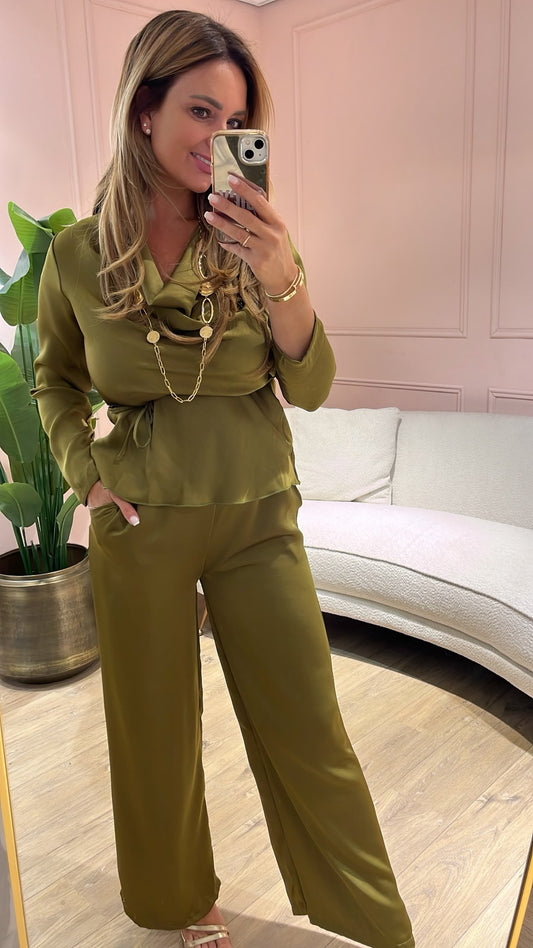 Olivia Set - olijfgroen