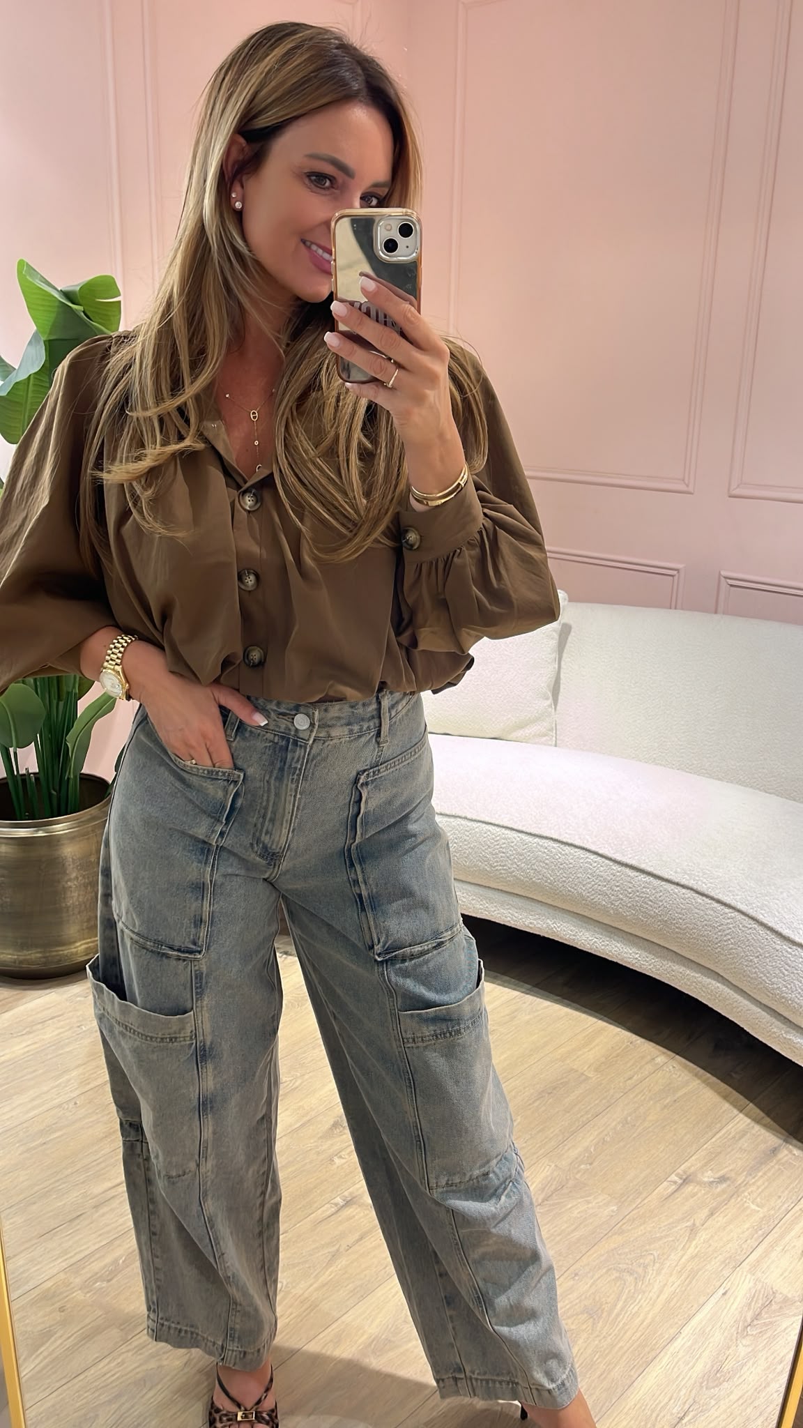 Luna Blouse - mocha