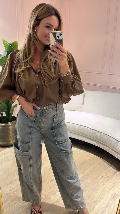 Luna Blouse - mocha