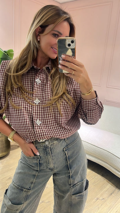 Daisy Blouse - bordeaux
