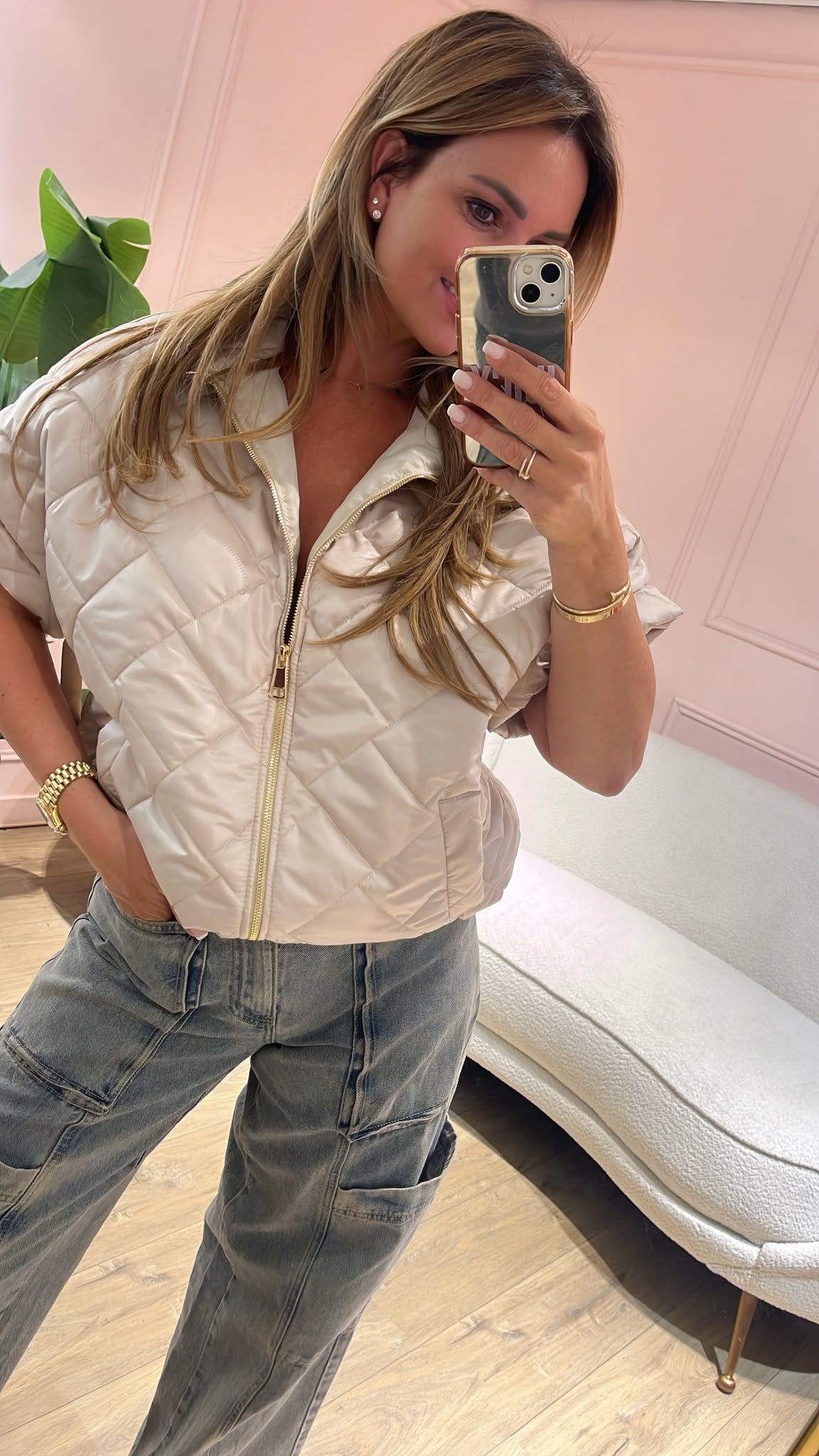 Mila Bodywarmer - beige