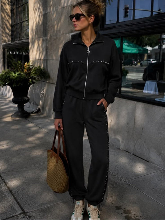 Riley Stud Jacket - zwart