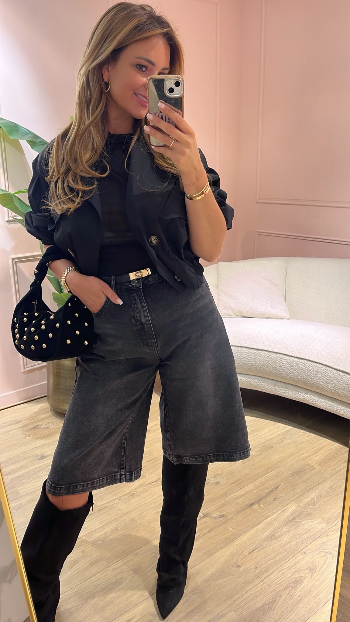 QueenHearts Jort - washed black 🖤