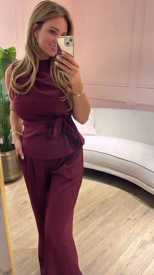 Azzurro Olivia Top - bordeaux