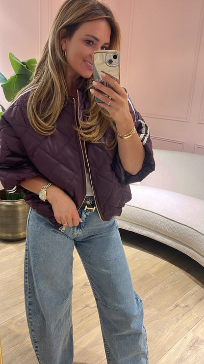 City Chic Bomber - bordeaux