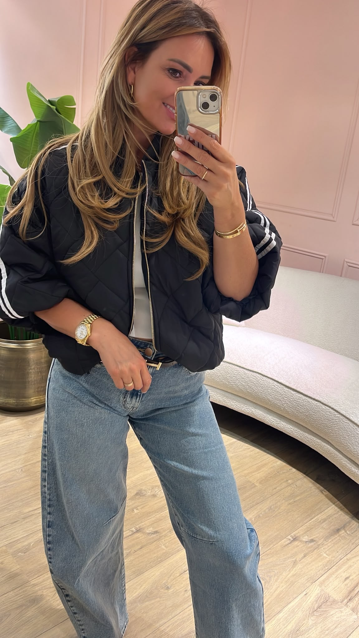 City Chic Bomber - zwart