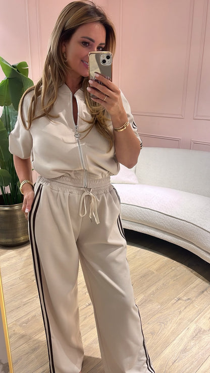 Monaco Stripe Set - beige