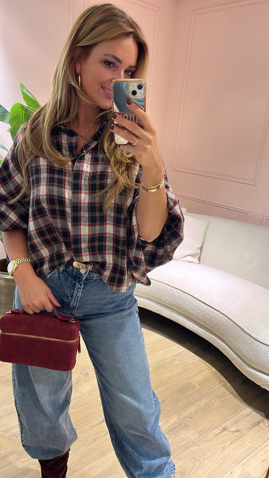 The Autumn Check Blouse