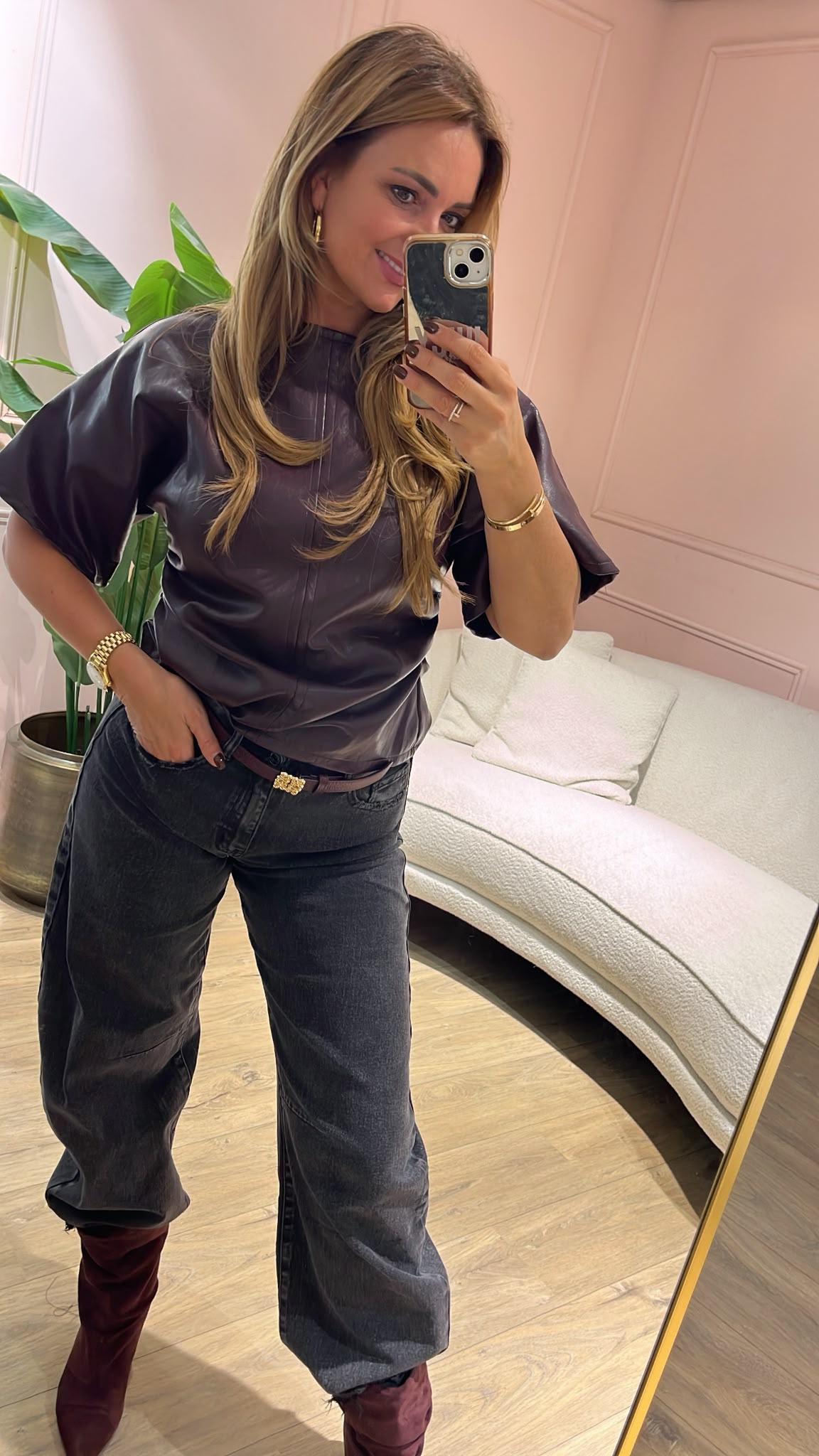 Top Jade - bordeaux