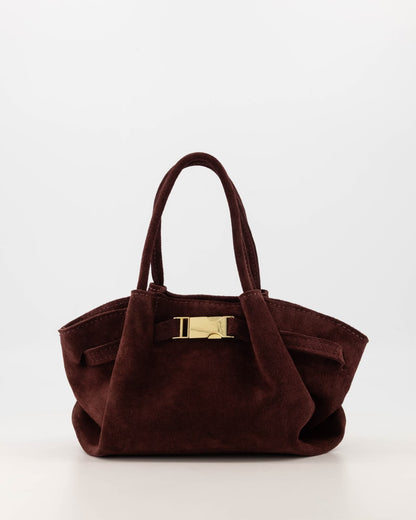 Suède Buckle Bag - bordeaux