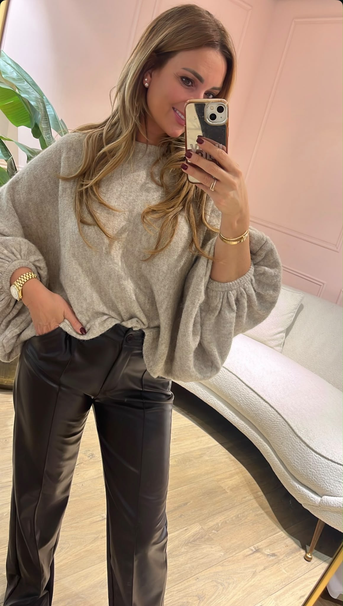 Maeve Oversized Knit - taupe