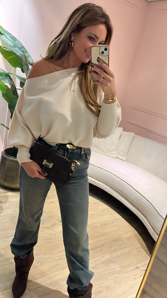 Amélie Knit Top - ecru