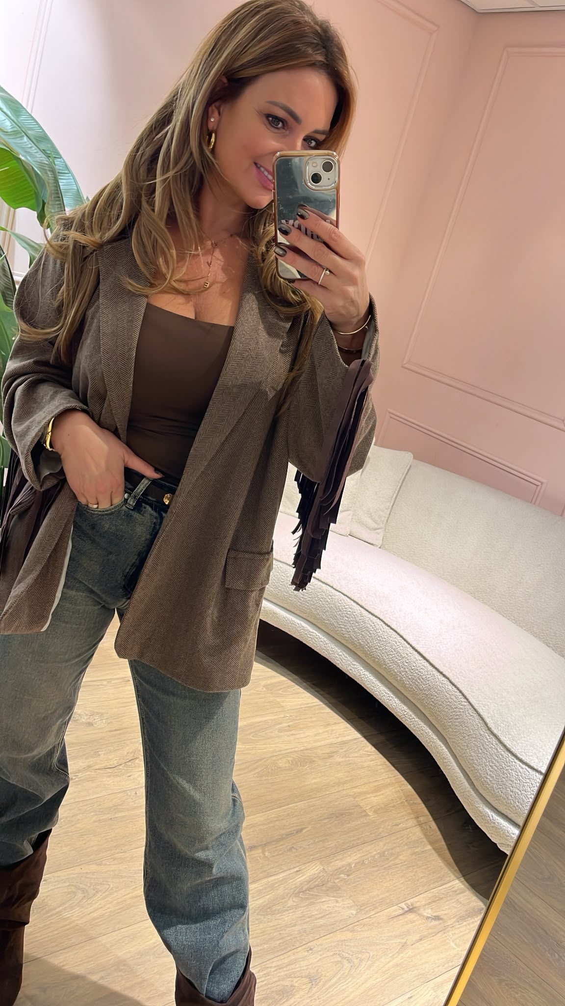 Olivia Fringe Blazer 🤎