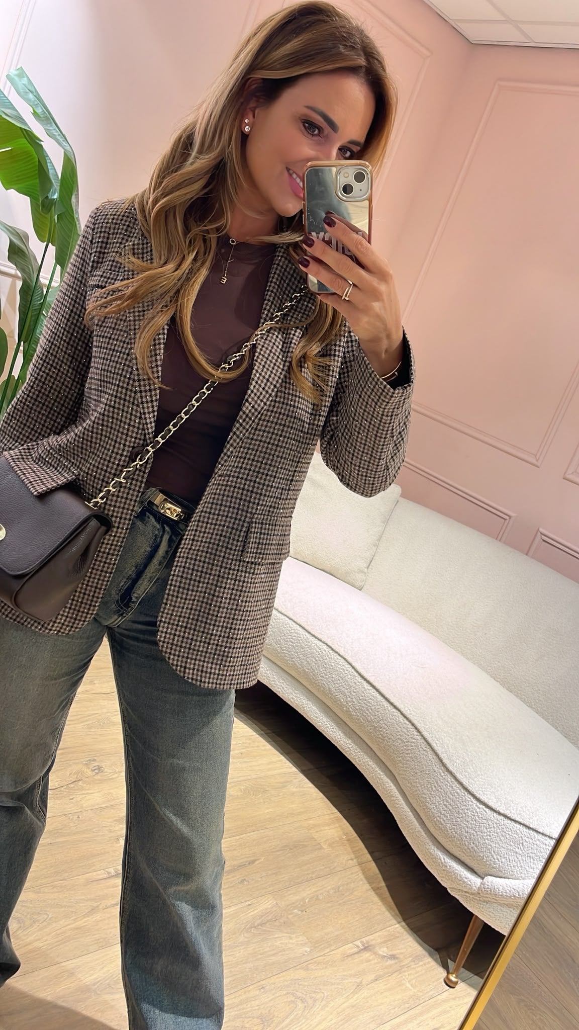 Chloé Sparkle Blazer - bruin