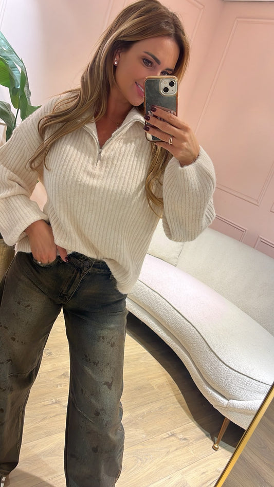 Livia Cozy Zip Trui