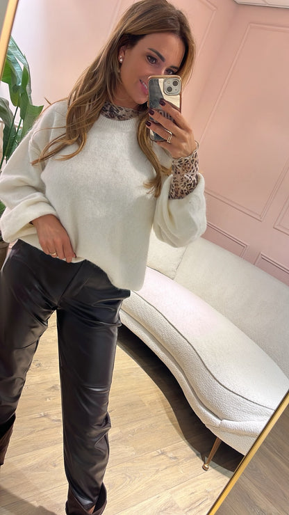 Sophie Cozy Trui - ecru